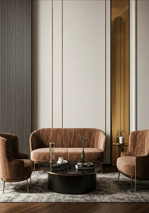 تصميم داخلي فاخر لفندق في دبي مع لمسات ذهبية